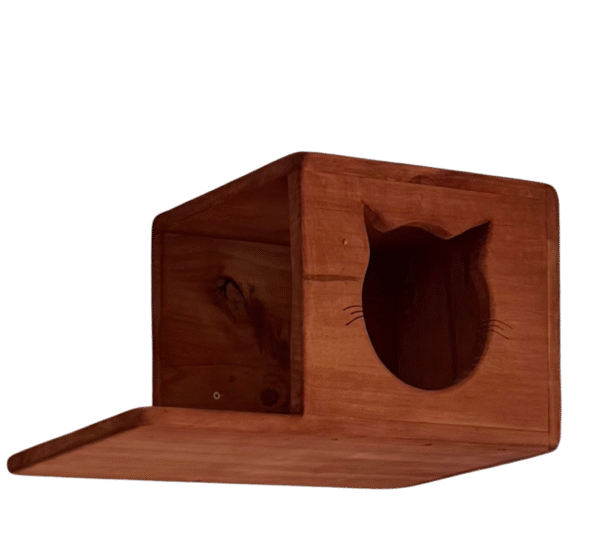 CASA PARA GATOS CERRADA DE MADERA